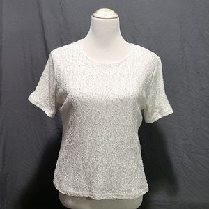 NWOT ☁️ Notations Lace Blouse Size L